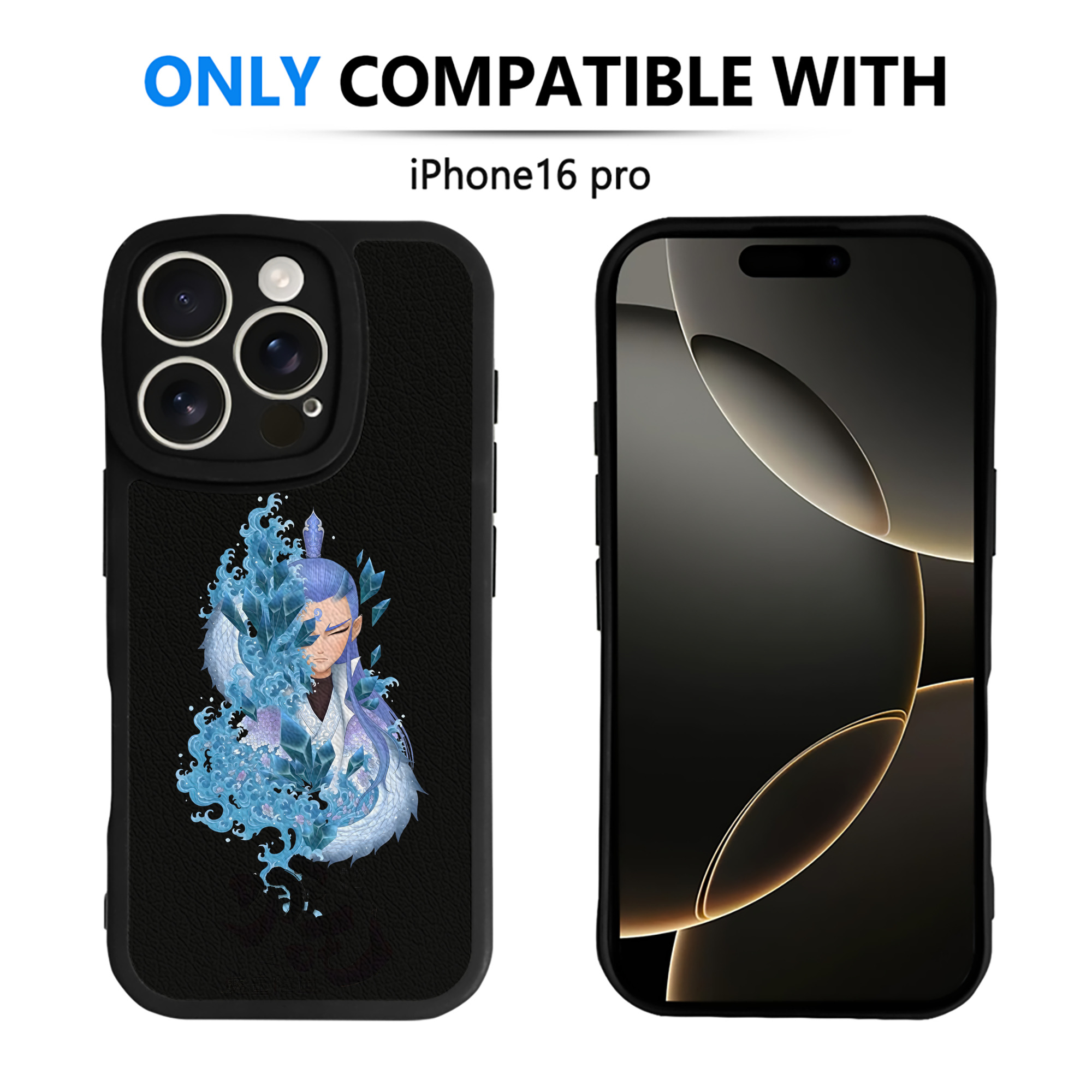 （画像用） Ne Zha 2 ナタ 魔童の大暴れ 【iPhone 16シリーズ対応】シリコンスマホケース（レザー調） 材質：シリコン